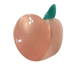 Peach Shaped hair clip
